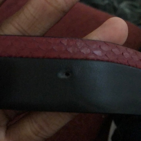 Python leather Ferragamo belt - Picture 3 of 8